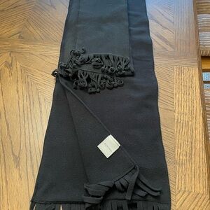 2 Black Scarves with Fringe